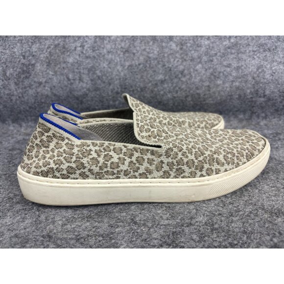 Rothys Shoes Womens Size 8 Leopard Print Slip On Comfort Eco Friendly Casual - Picture 5 of 9